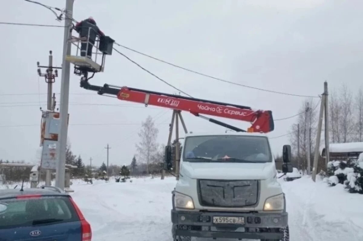    В деревне под Тулой установили новые фонари уличного освещения