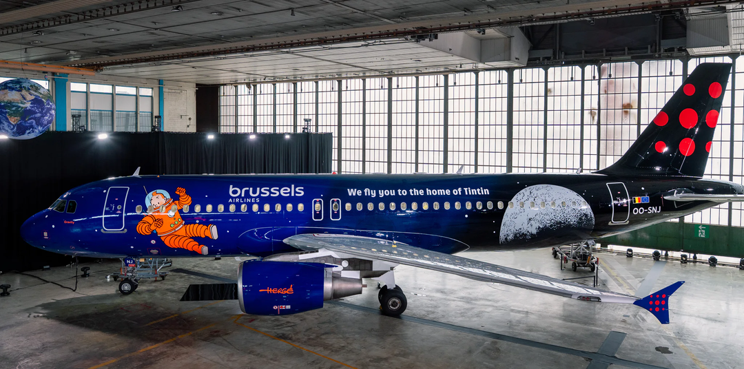 Brussels Airlines представляет вторую специальную ливрею с Tintin на Airbus A320