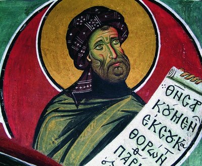 Преподобный Иосиф Песнописец. 12 в. Храм Панагия Аракиотиссы. Лагудера. Кипр.