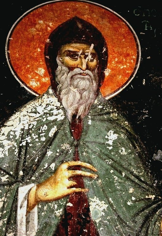 Преподобный Иосиф Песнописец. 14 в. Храм святого Георгия. Старо Нагоричино. Македония.