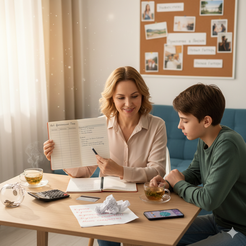 Учим детей на своём примере | Фото ИИ