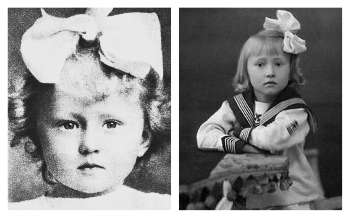 Галина Уланова в детстве