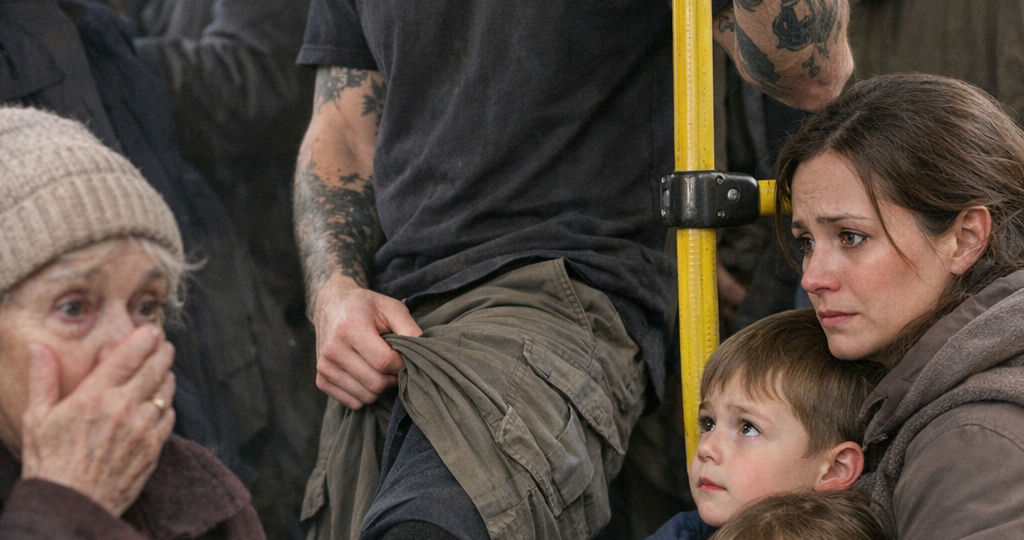 В автобусе женщина с детьми устроила скандал и потребовала, чтобы парень уступил ей место, но он сделал нечто такое, от чего все замерли