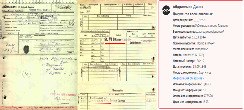 сайт Память народа