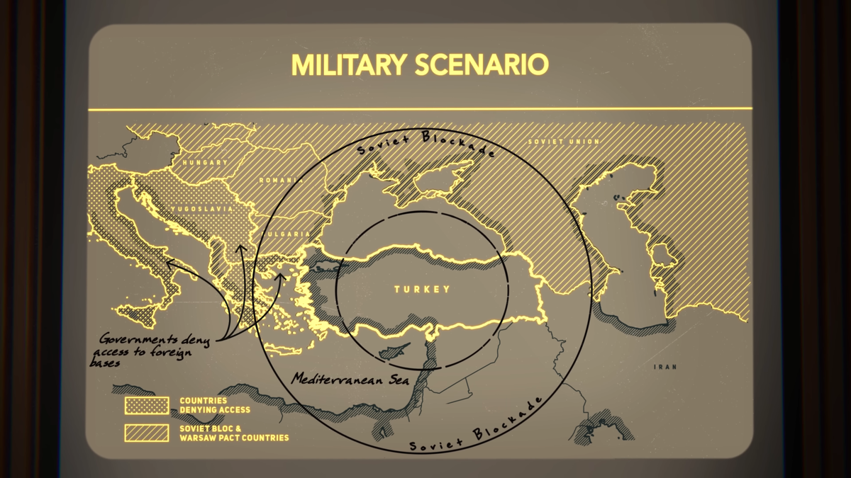 В условиях блокады традиционных путей США требовалось средство, способное доставить армию напрямую с континентальной части США.