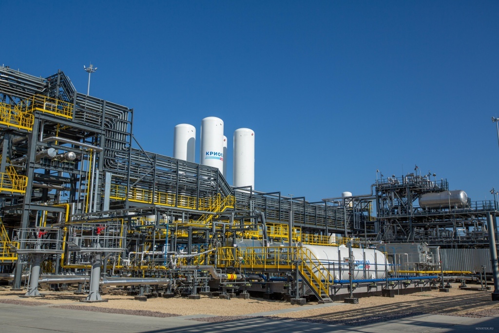 ПЛАМКОР-5 используется для огнезащиты терминала СПГ в порту Высоцк. Фото НОВАТЭК