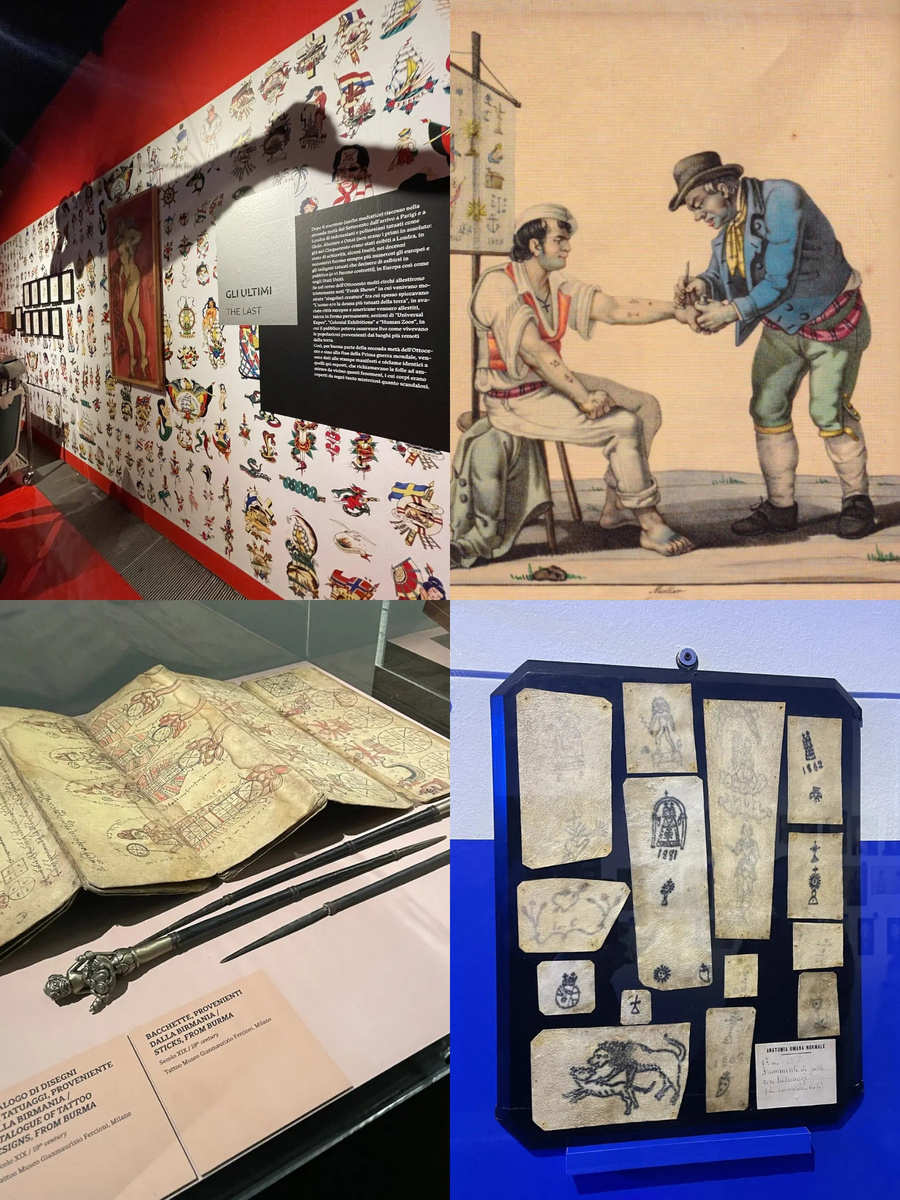 Устроители собрали все что хоть как-то относится к вопросу, найденное в запасниках музея: разные тыкалки из гробниц, старинные гравюры, фотографии начала конца XIX – начала XX века, свидетельства криминальных антропологов, первые электрические тату-машинки. Причем некоторые экспонаты явно не относятся к заявленному региону.  📷
