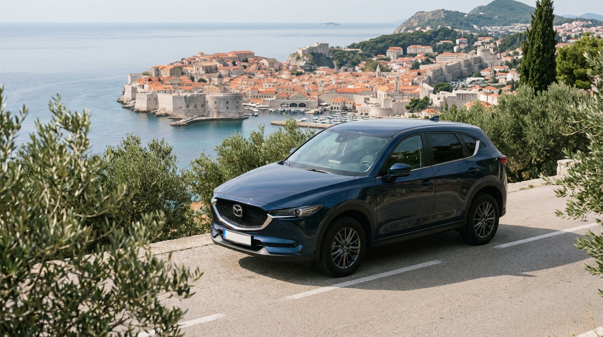 Арендованный автомобиль на побережье Хорватии