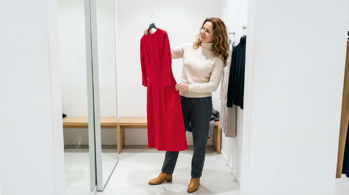 Примерочная: момент выбора между трендом и реальной потребностью