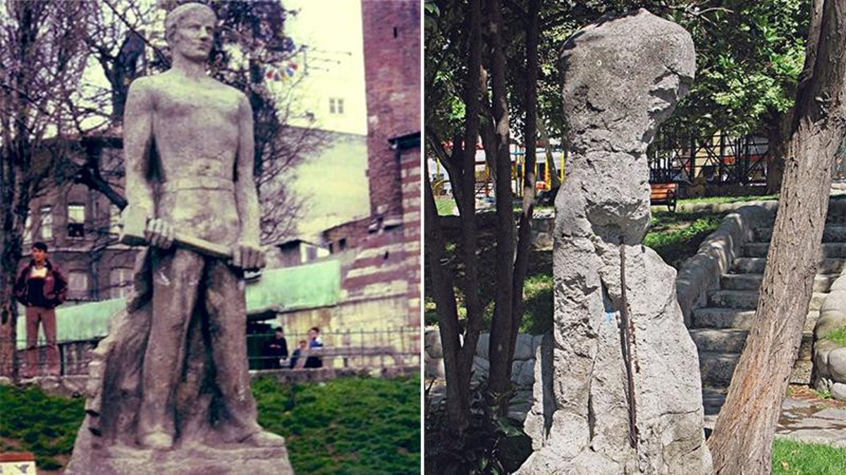 Скульптура "Рабочий"