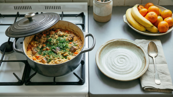 Рис с мясом и овощами