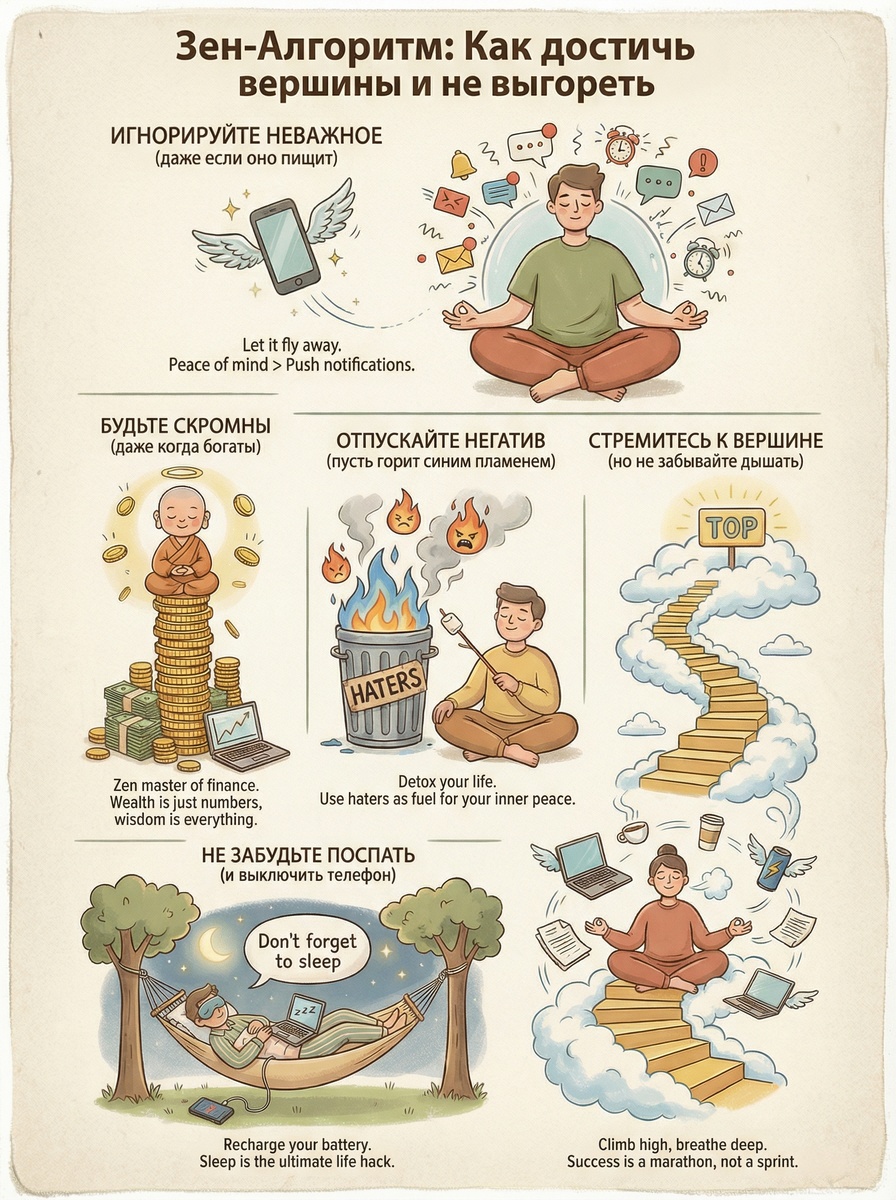 Следуйте инструкциям Дзен