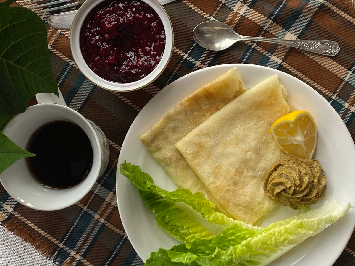 Первые масленичные блины.