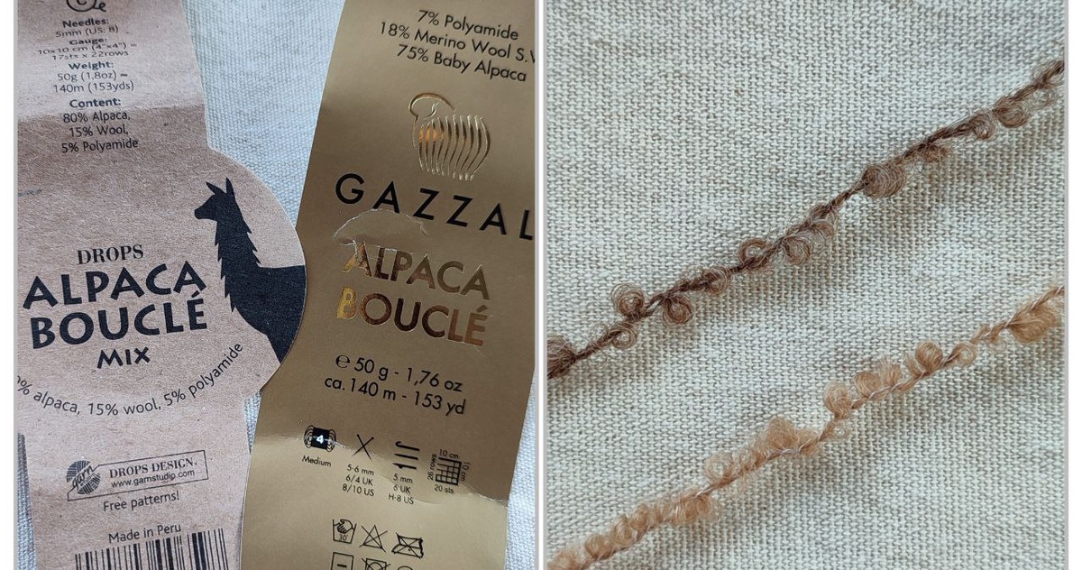 Ниточки букле от Drops и Gazzal