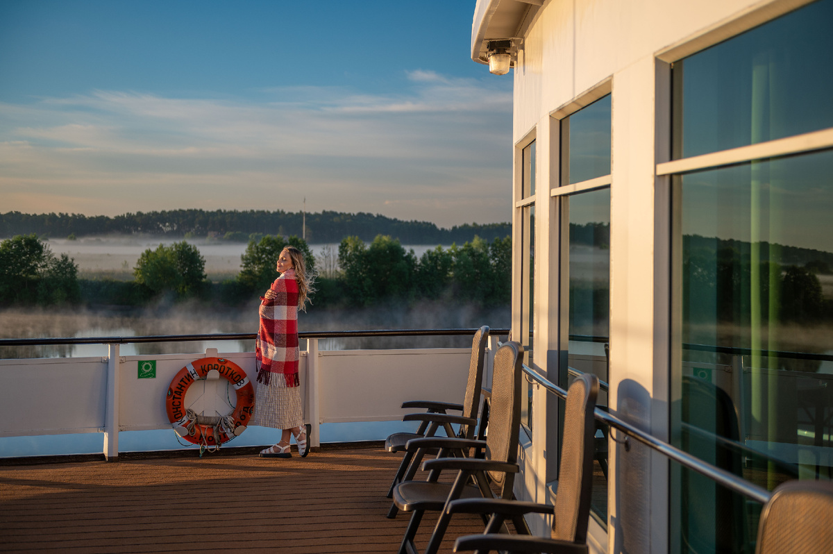 На борту теплохода «Константин Коротков»