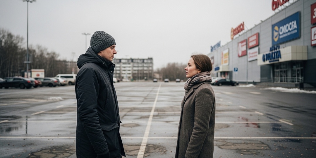 Он сказал "Я люблю тебя" и вернулся домой к жене.