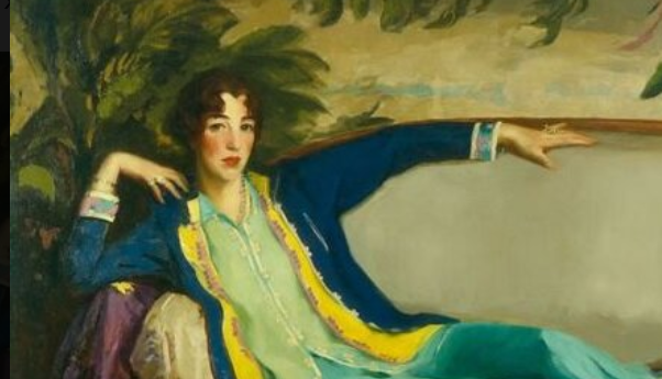 Роберт Генри "Портрет Гертруды Уитни", фрагмент картины