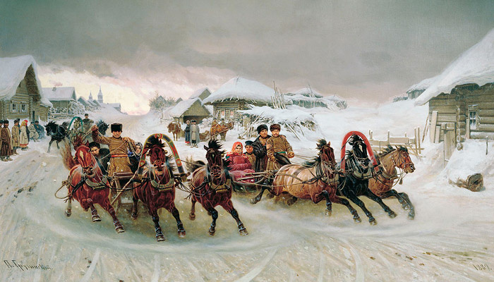 «Масленица» (П.Н.Грушинский, 1889 год). Фото: wikimedia.org