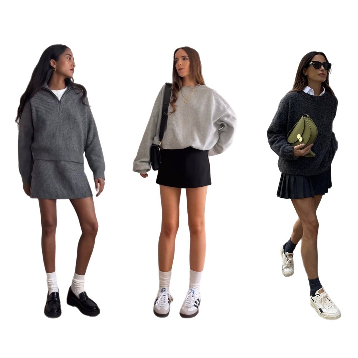 Мини юбка с джемпером