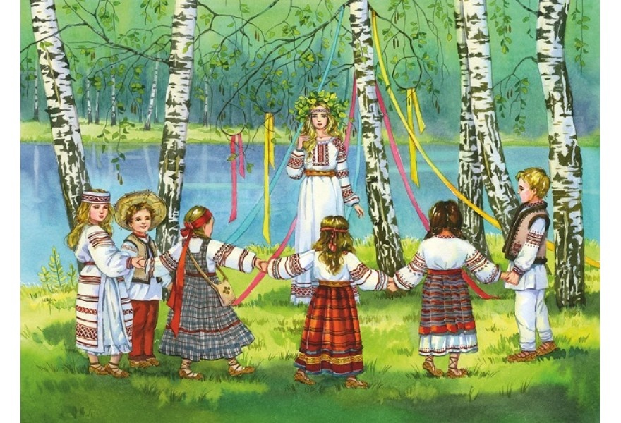 «Заплети берёзке косу». Троица. (из открытых источников)