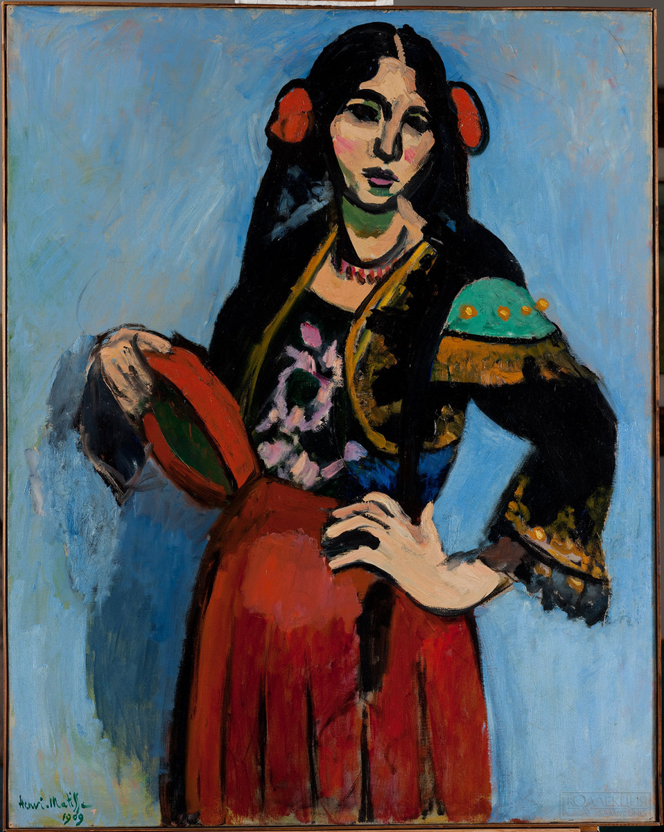 А. Матисс. "Испанка с бубном"