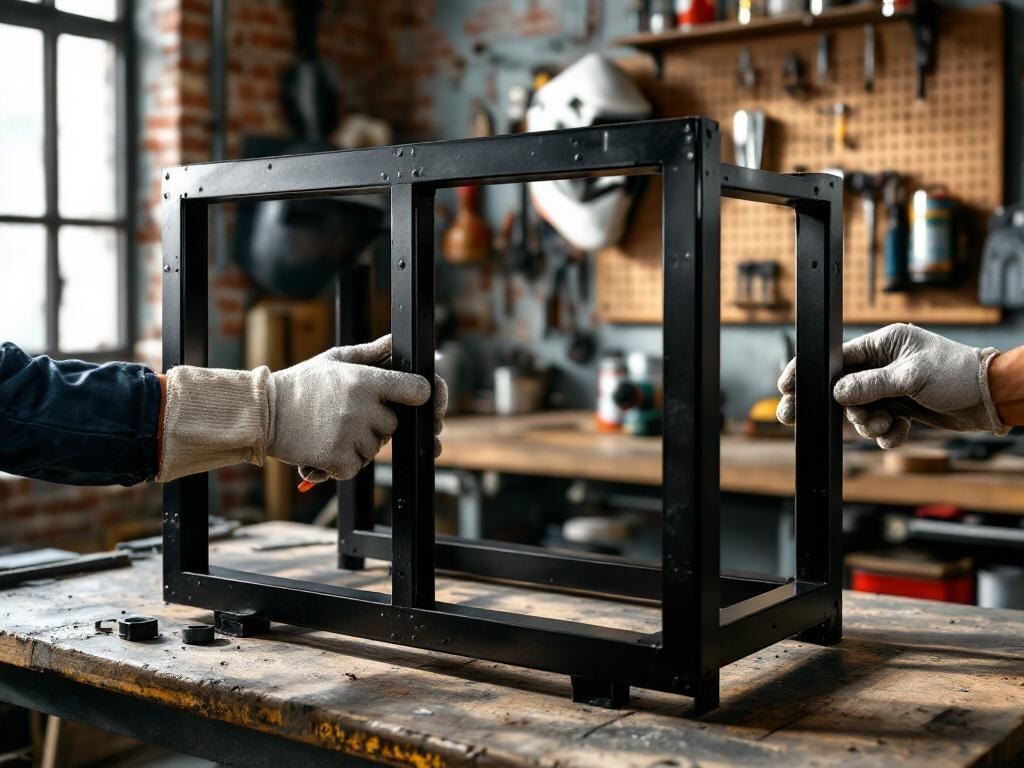 Сборка стеллажа из профильной трубы в домашних условиях  📷
