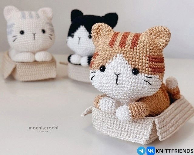 Котики крючком