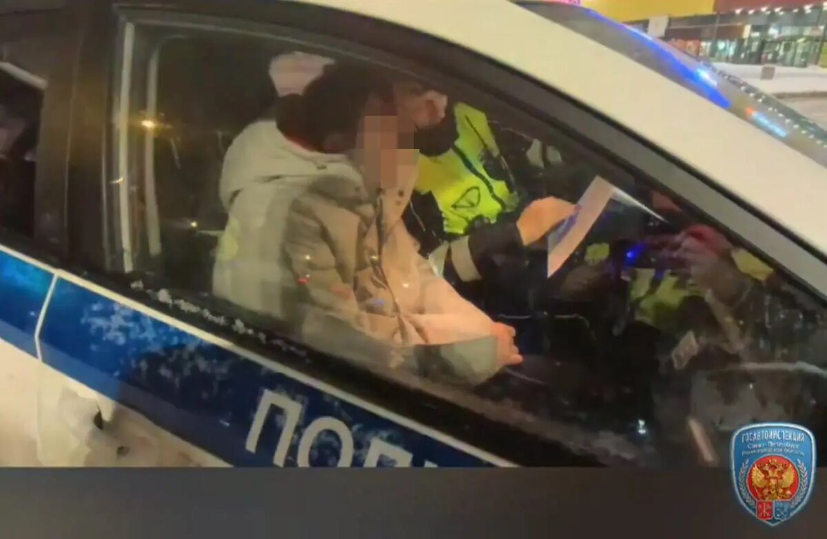    Фото: кадр видео ГАИ Петербурга и Ленобласти