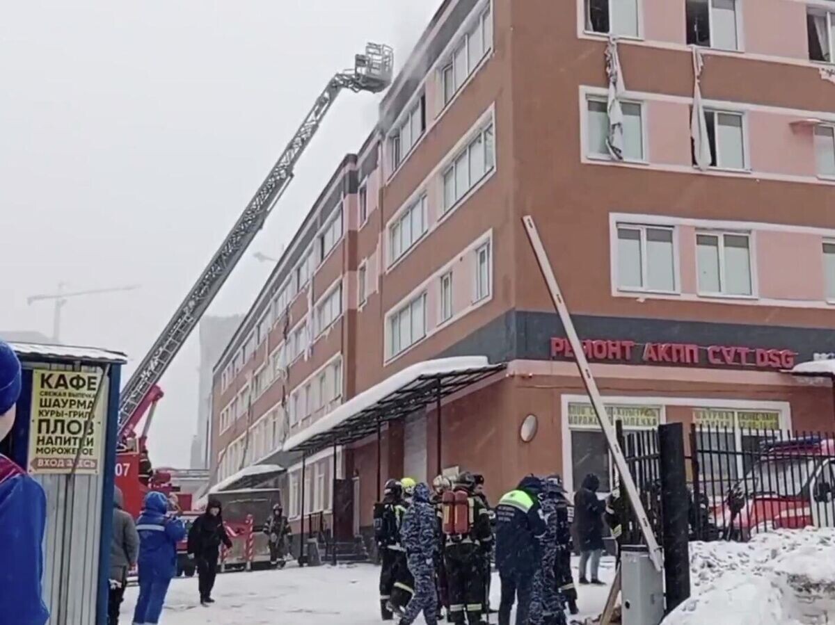    Пожар в хостеле на севере Москвы | © МЧС Москвы/MAX