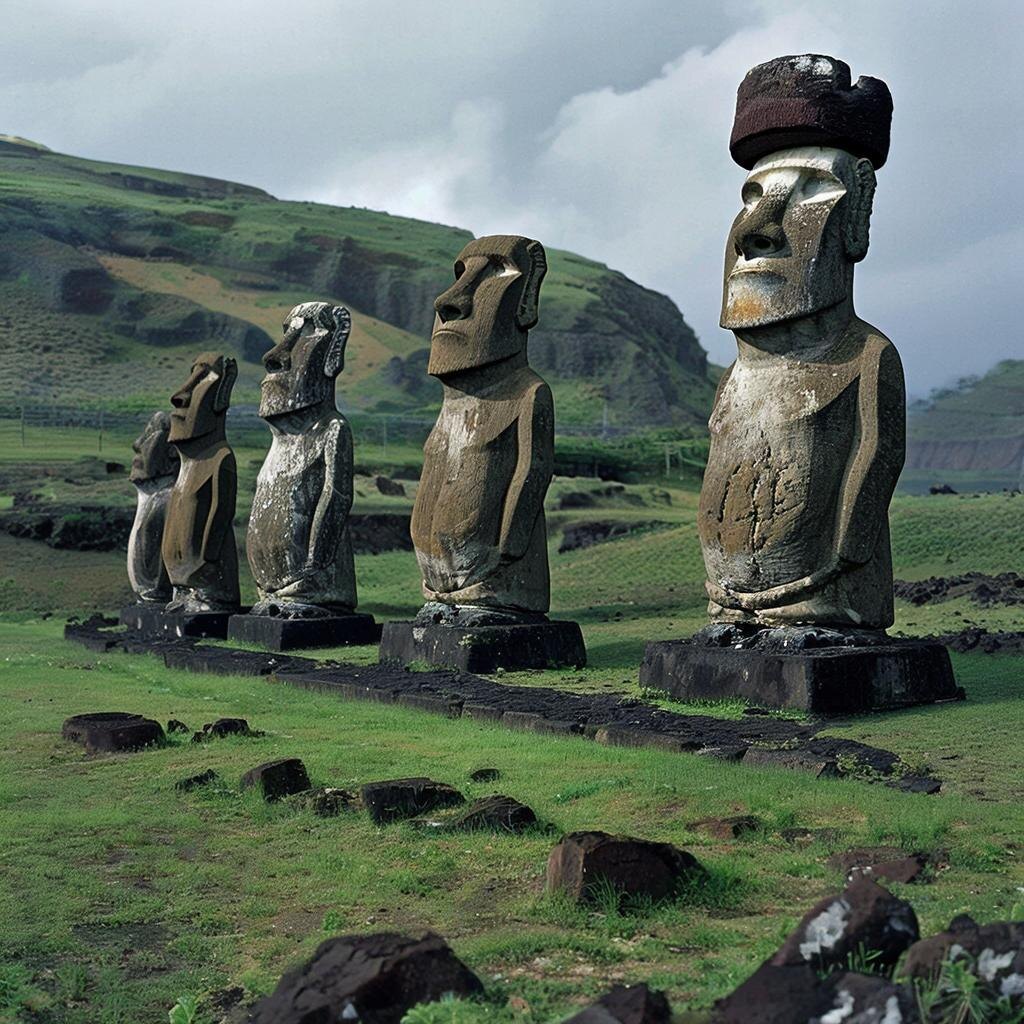 Стауи Моаи на острове Пасхи