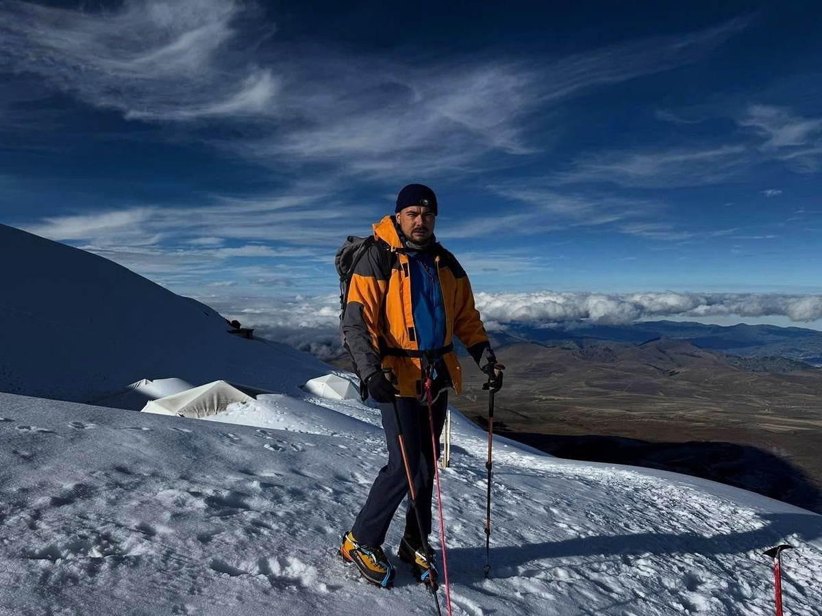 На вулкане Чимборасо (Эквадор)