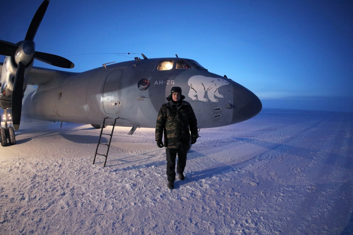 На аэродроме на Северной Земле