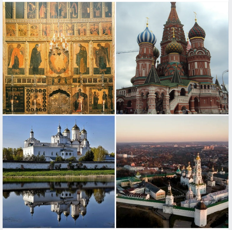 Всю эту и многую другую русскую церковную красоту спас и сохранил для нас Ленин. Коллаж их сети интернет