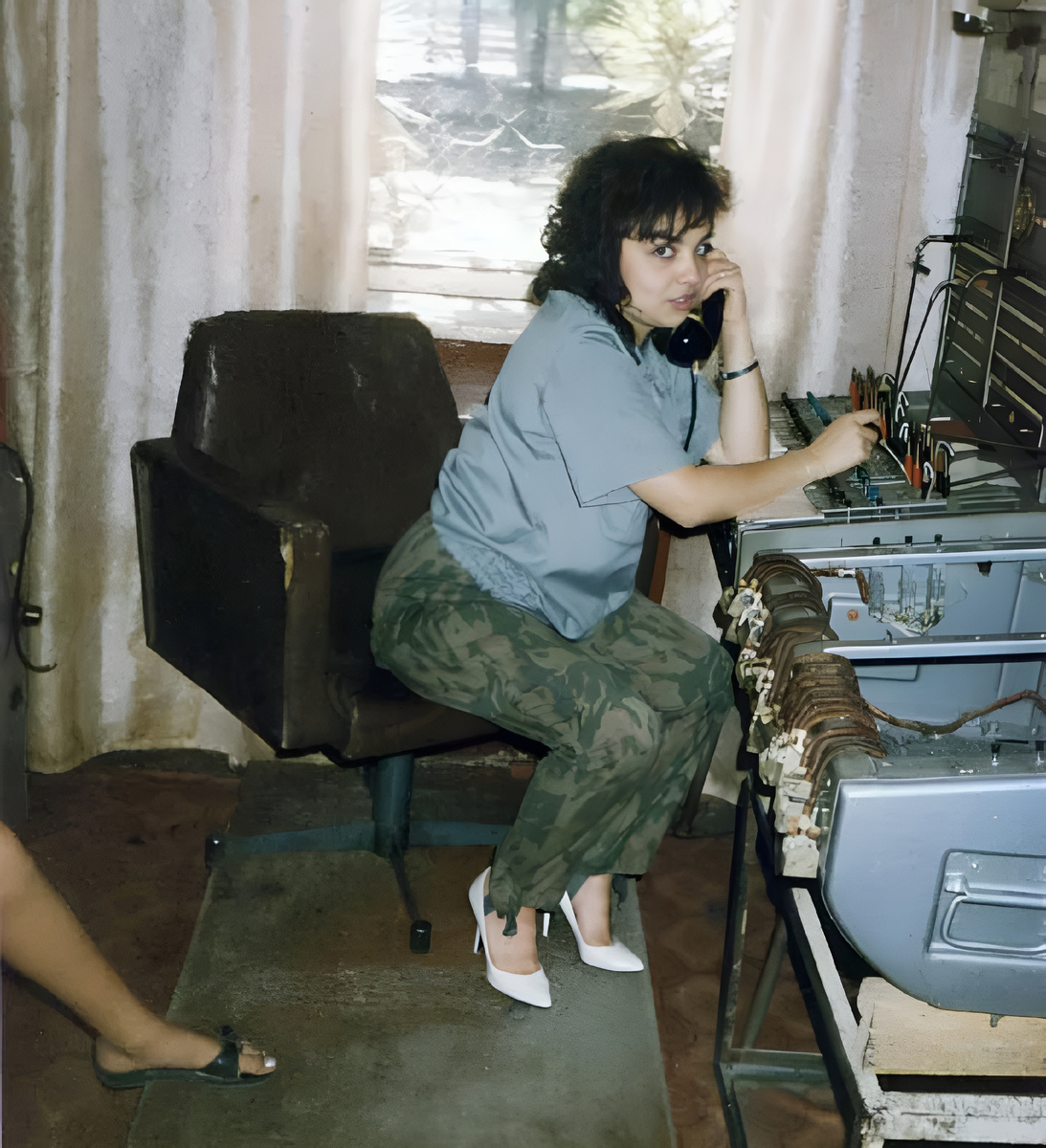 Боевой пост БП-230 узла связи на который пришел заступать ВОХРа. Фото из группы однополчан в ОК от Юрия Назарова.