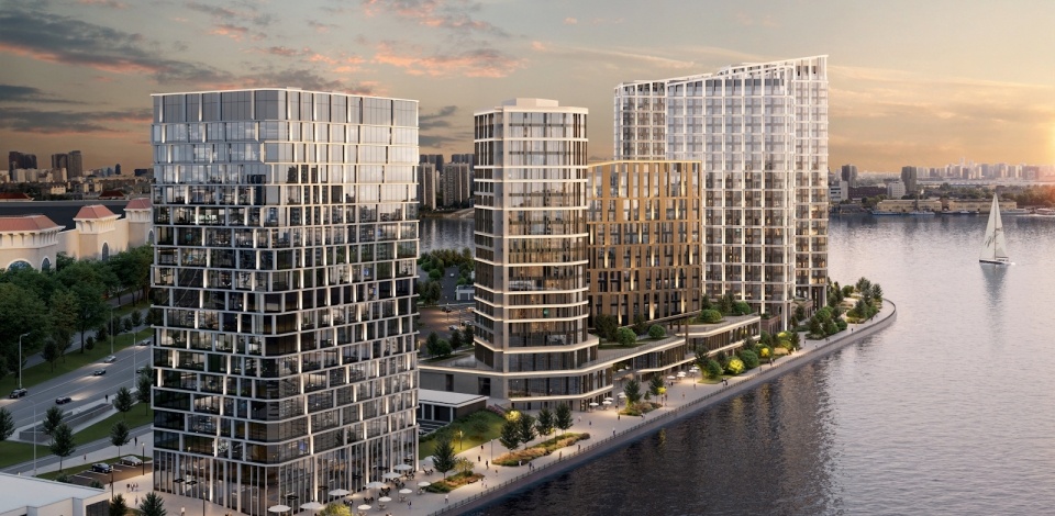 Новый бизнес-центр возвели на берегу Москвы-реки