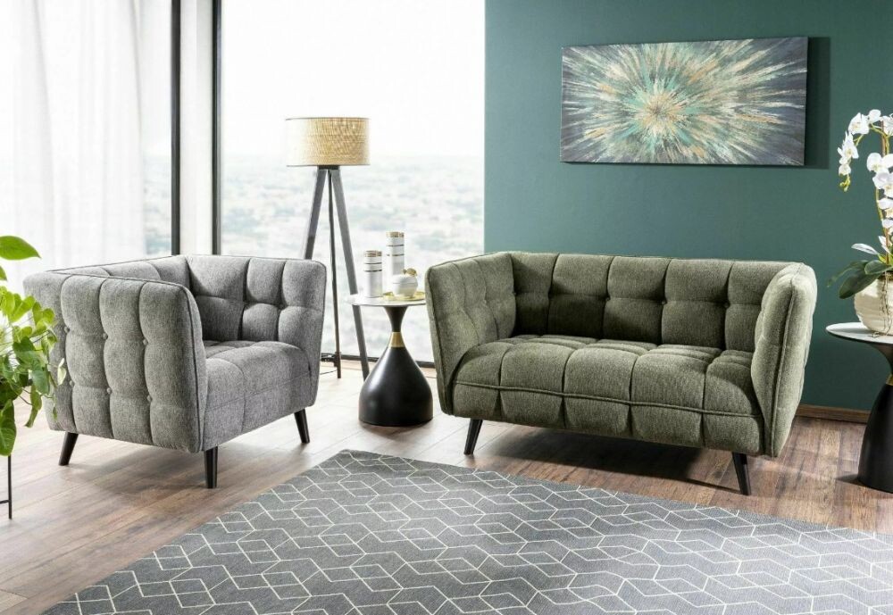 Диван SIGNAL CASTELLO 2 Brego 77 оливковый/венге