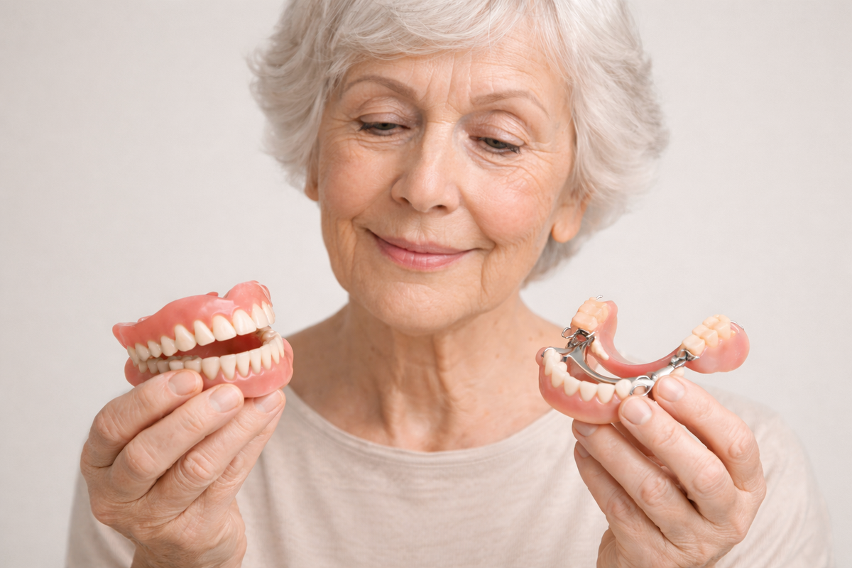 Разные зубные протезы и разные сроки привыкания