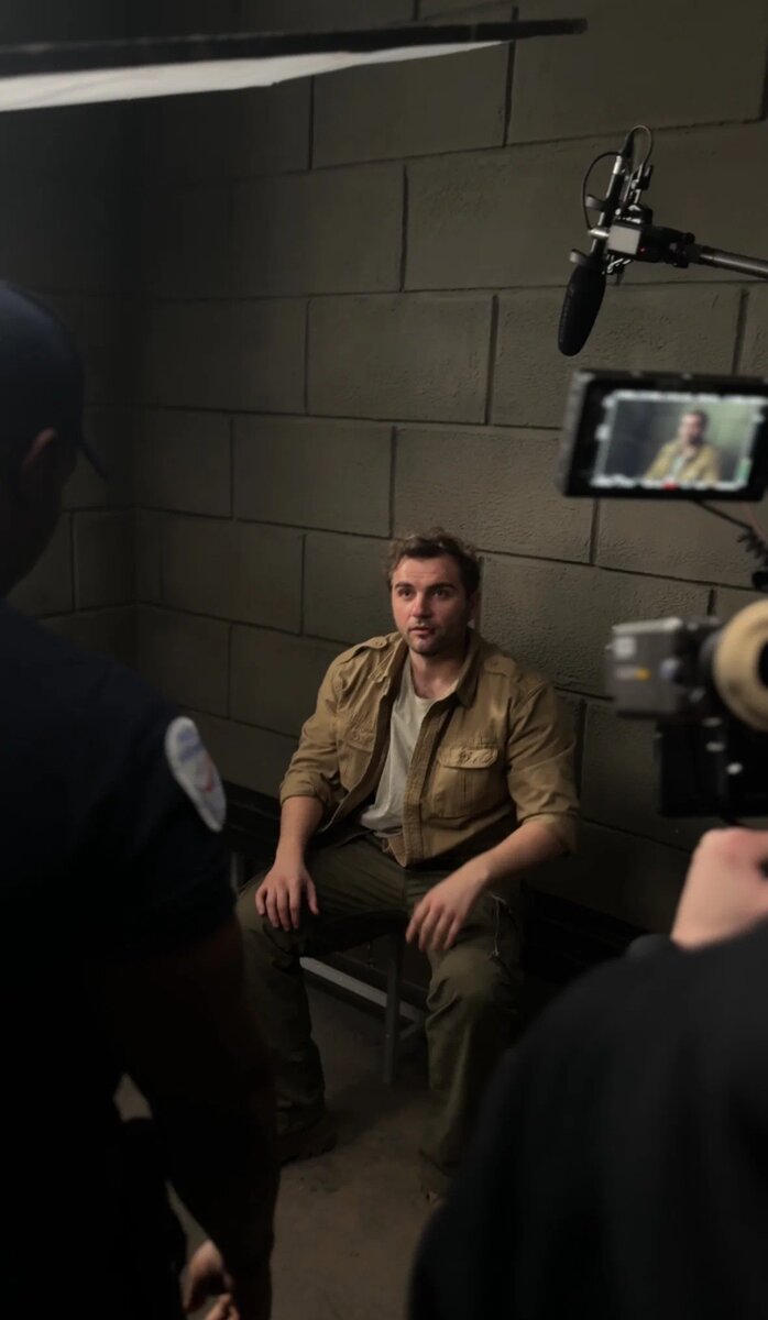 Максим Стоянов на съемках сериала 