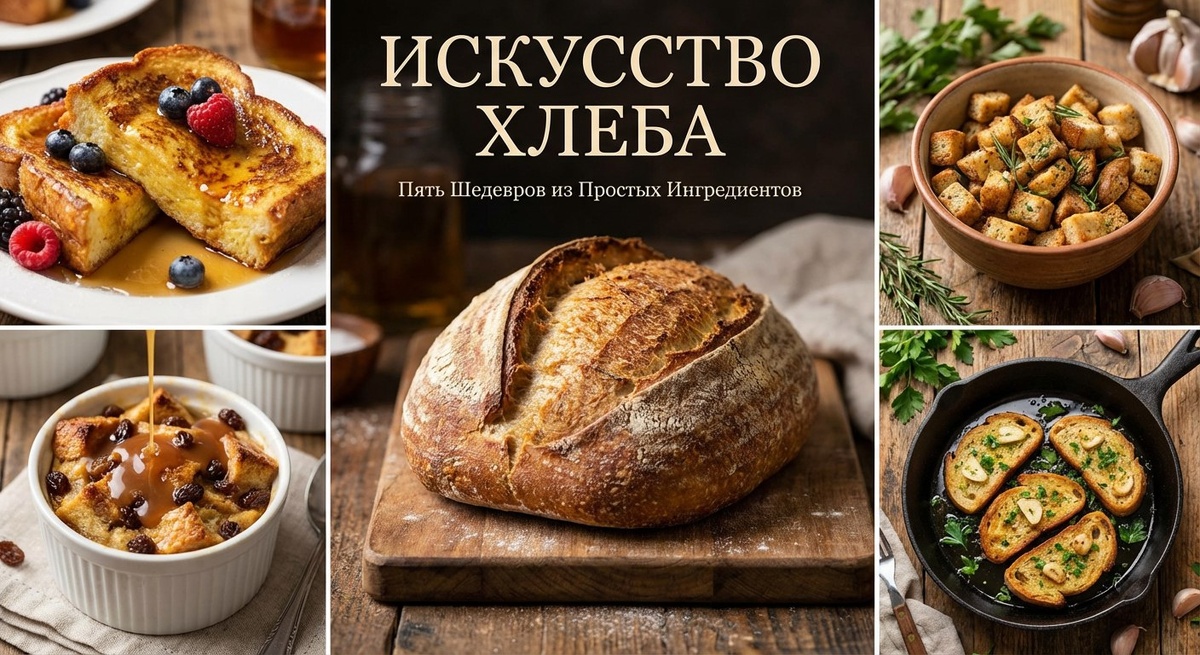 Простые рецепты из хлеба