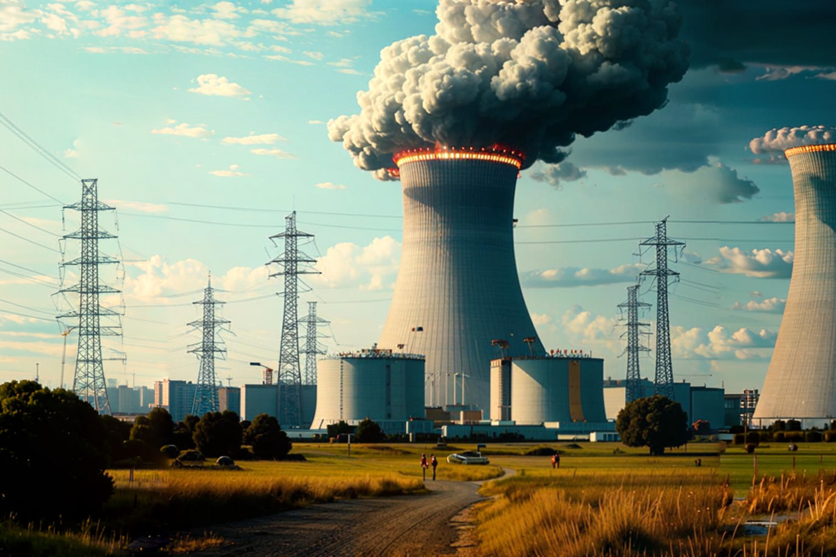 Казахстан задействует собственные ресурсы при строительстве первой АЭС.  Фото: Изображение сгенерировано нейросетью Kandinsky 3.1