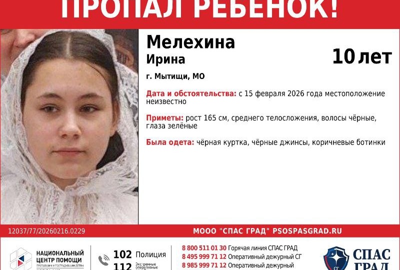 В Подмосковье ищут ребёнка