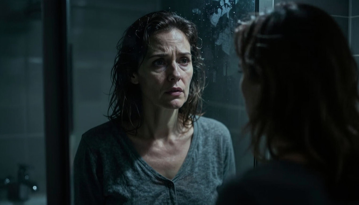 Зеркало в ванной. Страшная история на ночь. Отражение