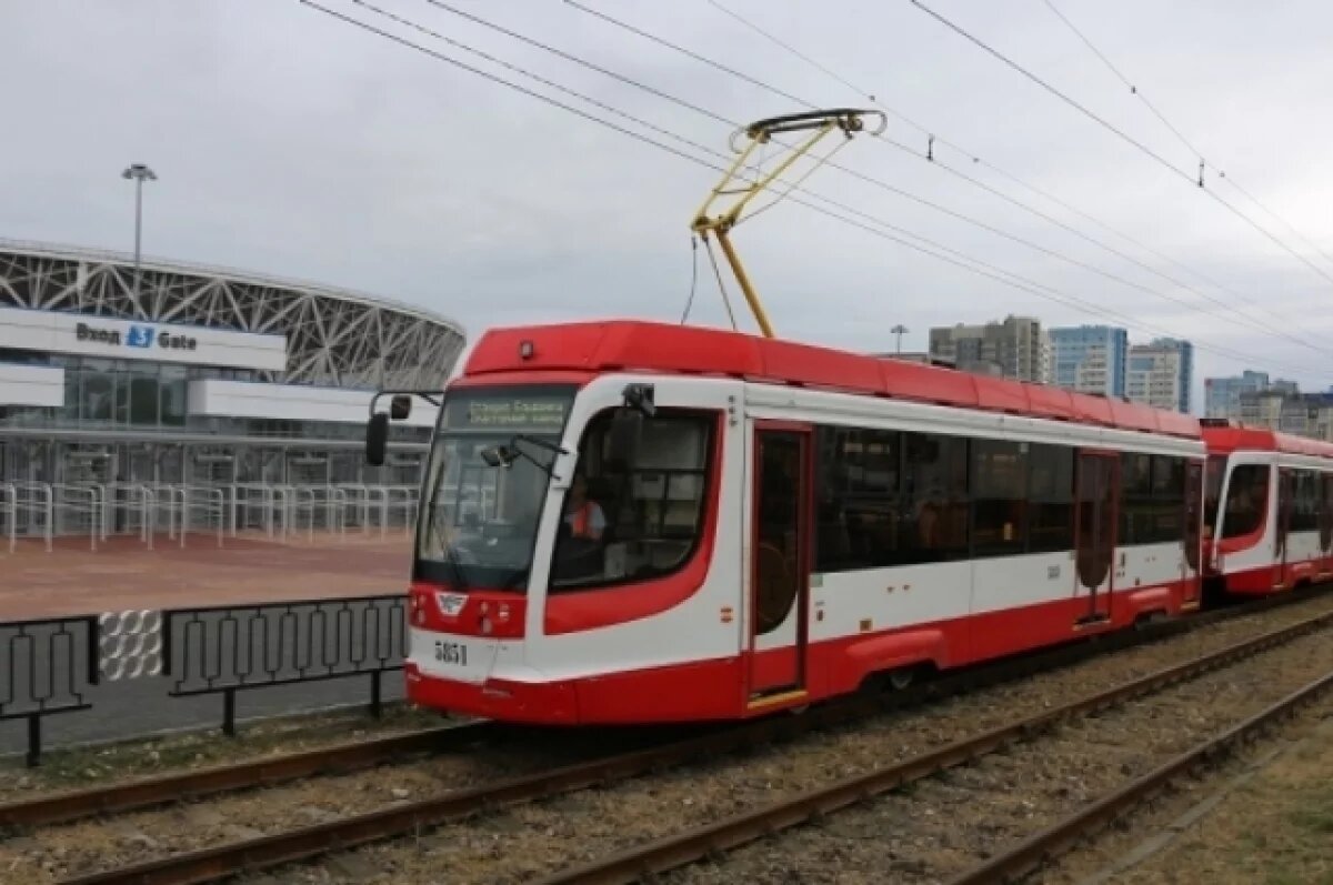    В Волгограде после 40-минутной остановки запустили скоростной трамвай