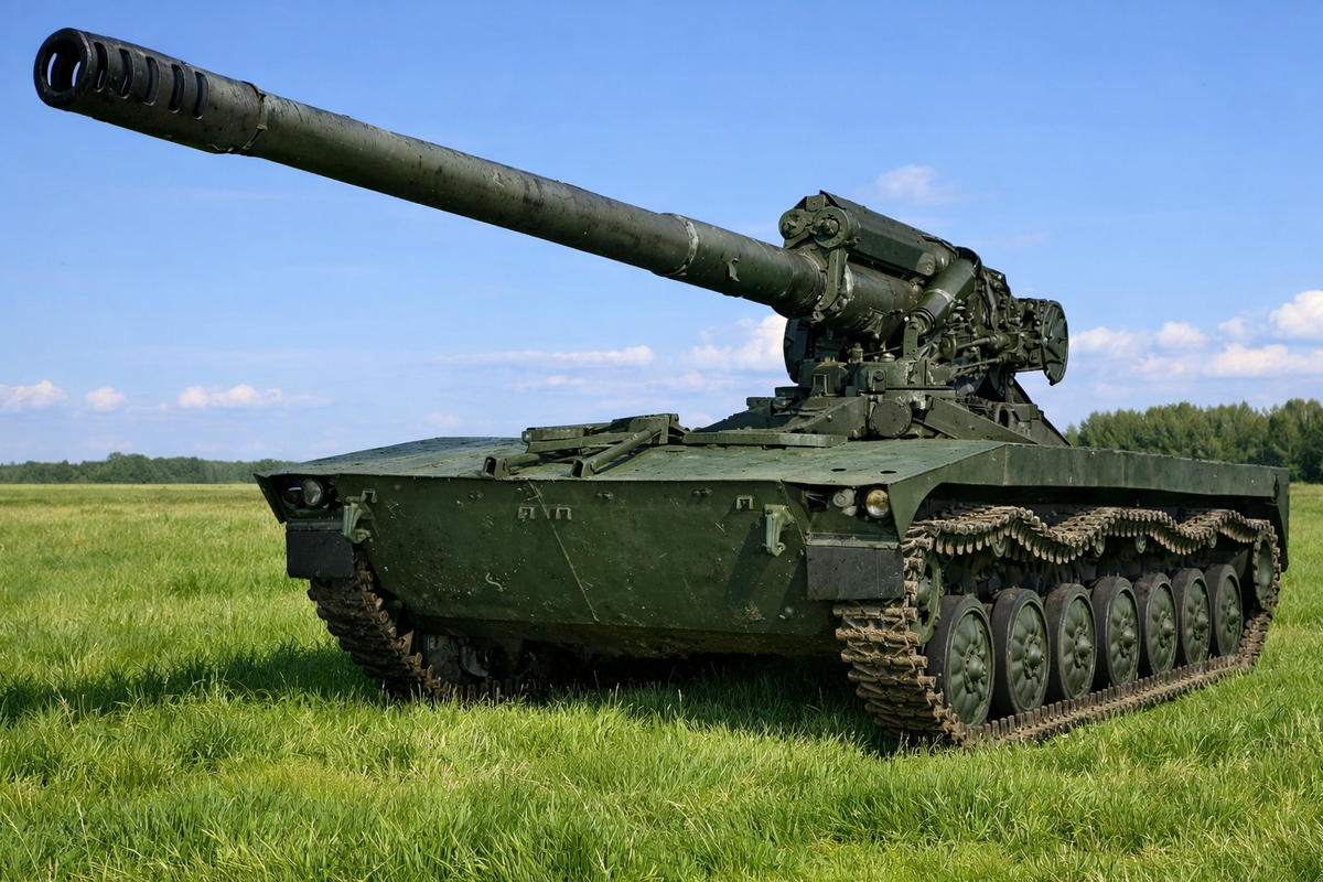 Изображение САУ 2С27 «Риф» из архива Алексей Хлопотова обработано при помощи нейросети. Фотография в свободном доступе.