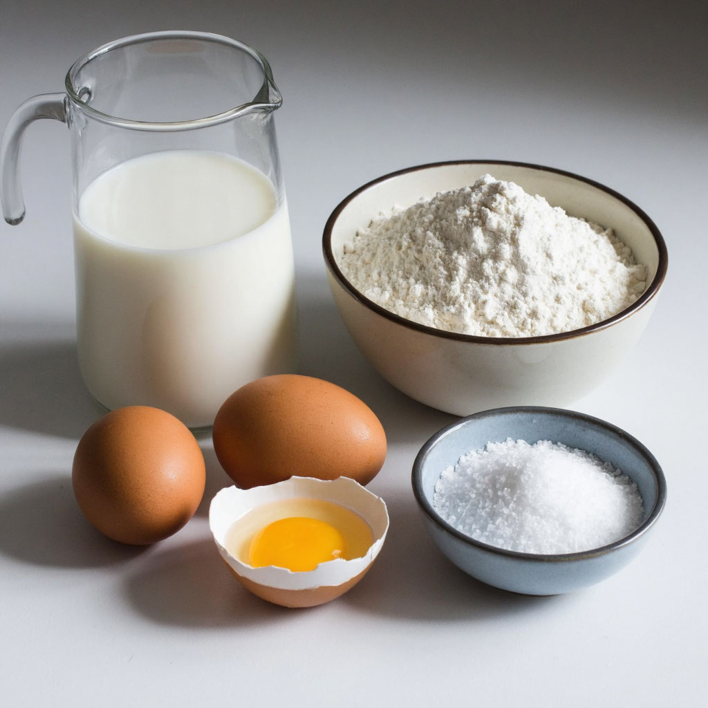 Ингридиенты для приготовления блинов