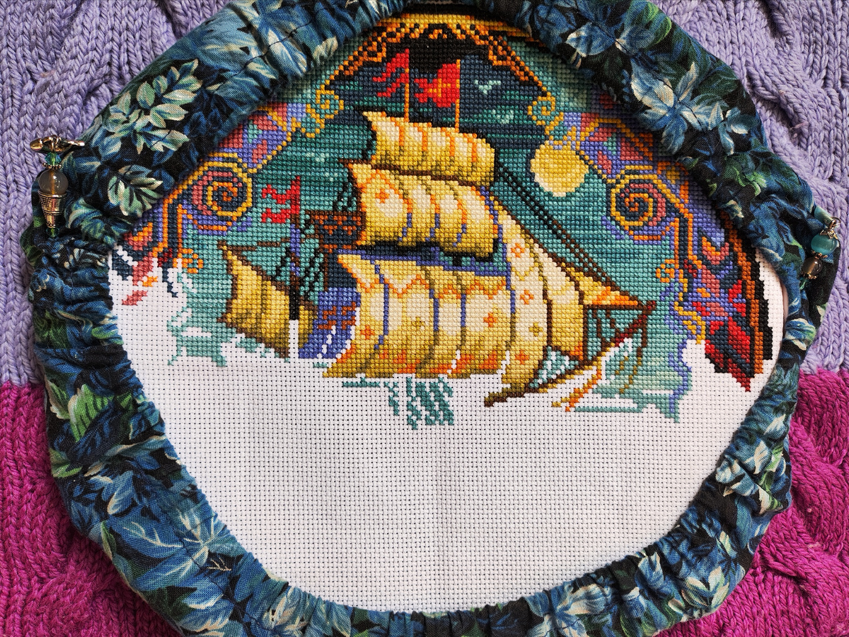 Мир вышивки - корабль