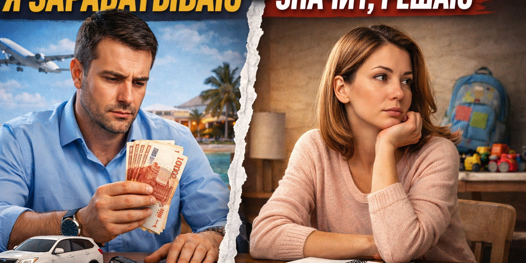 «Я зарабатываю — значит, решаю». А потом муж удивляется, почему я больше ничего не хочу