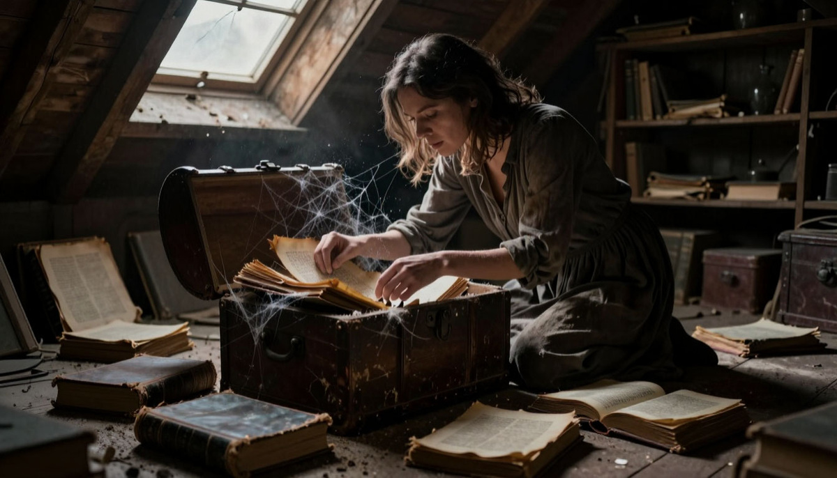 Коробка упала с чердака сама. Внутри лежало письмо, адресованное мне