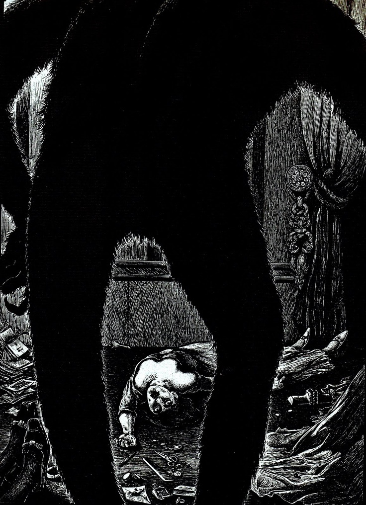 Альберто Мартини. Иллюстрация к рассказам Эдгара Алана По. 1905