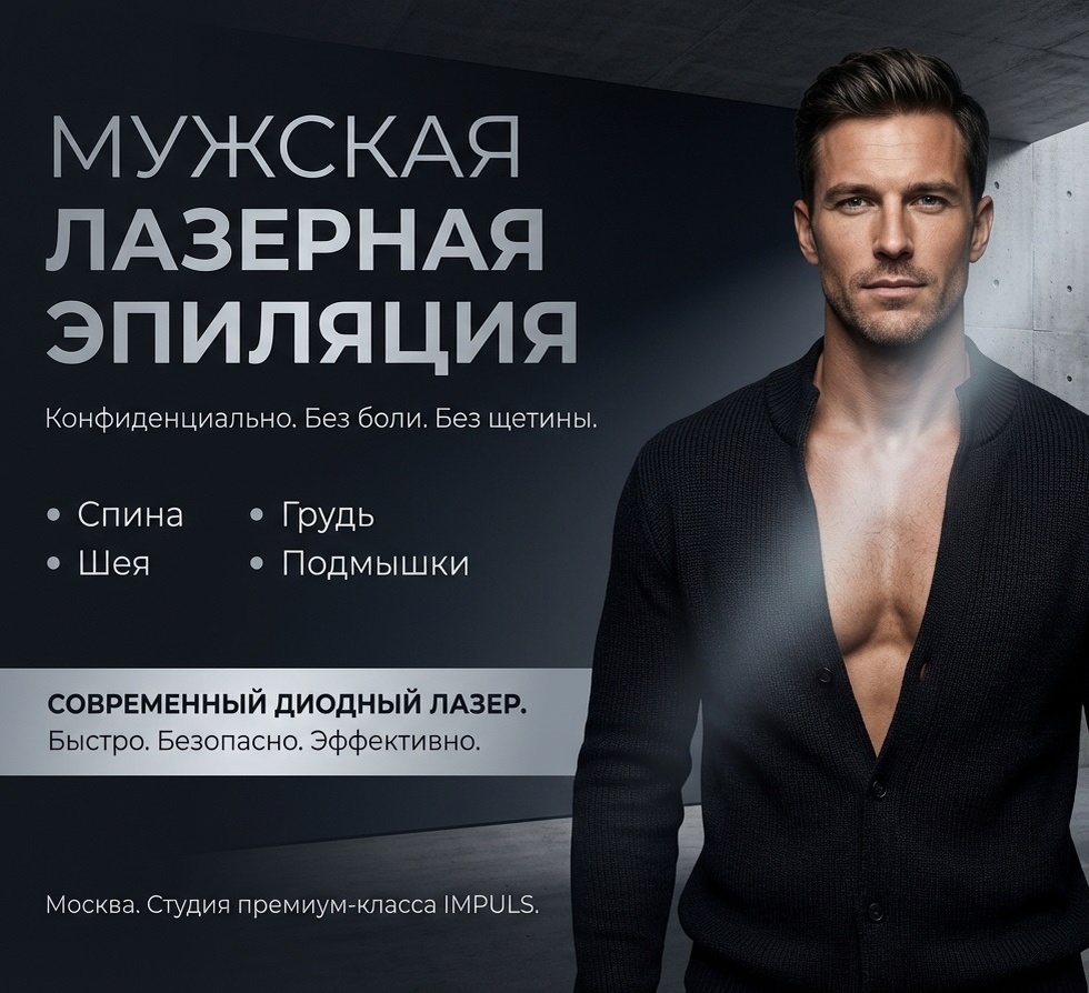 Мужская лазерная эпиляция бикини